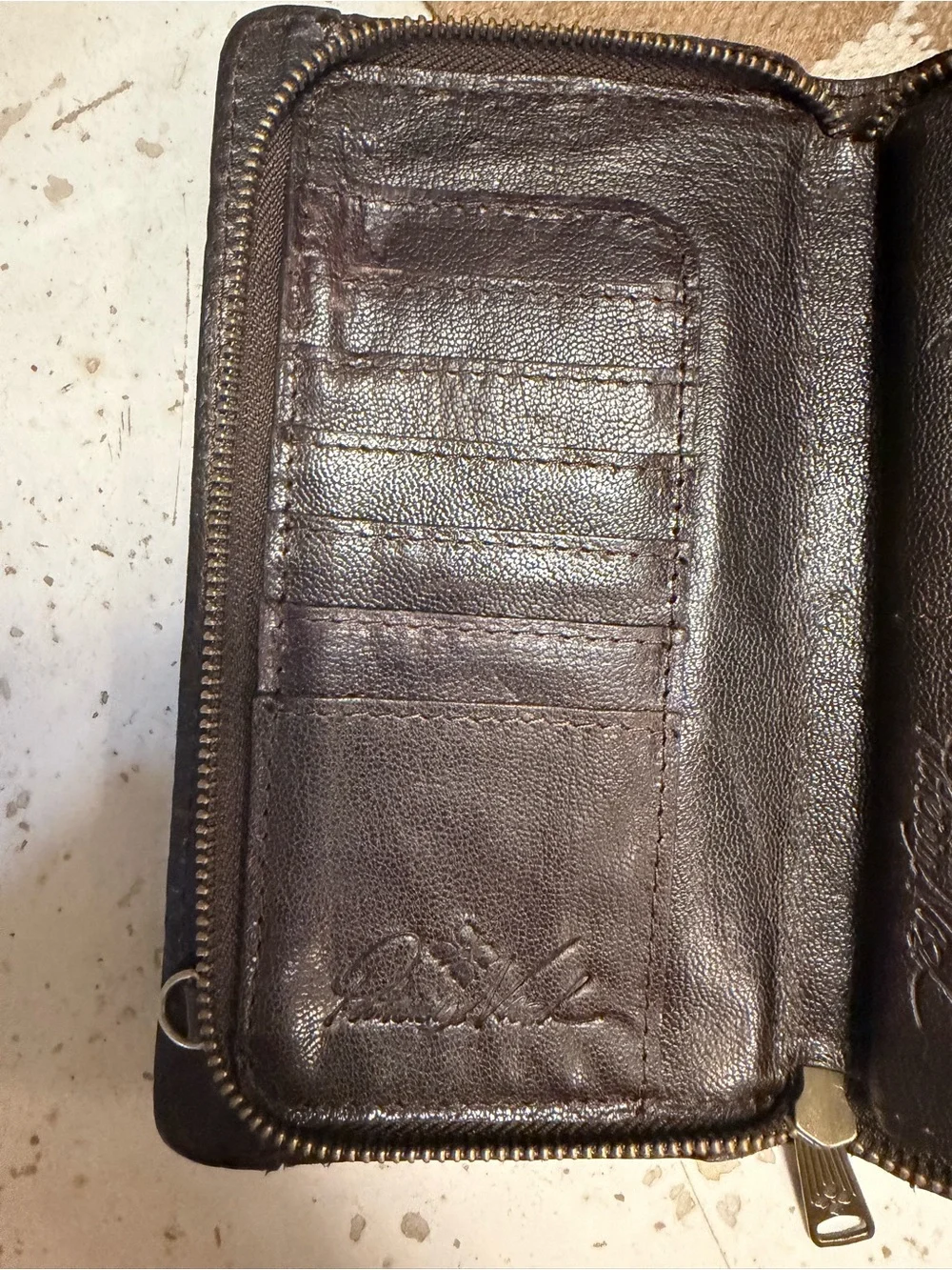 Patricia Nash Azario Tooled Leather Crossbody Clutch